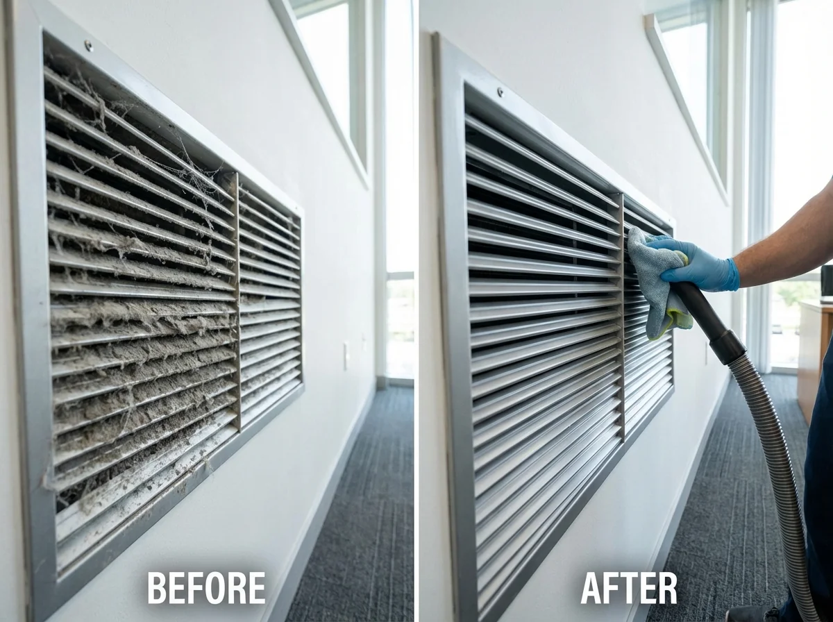 Résultat avant/après aspiration