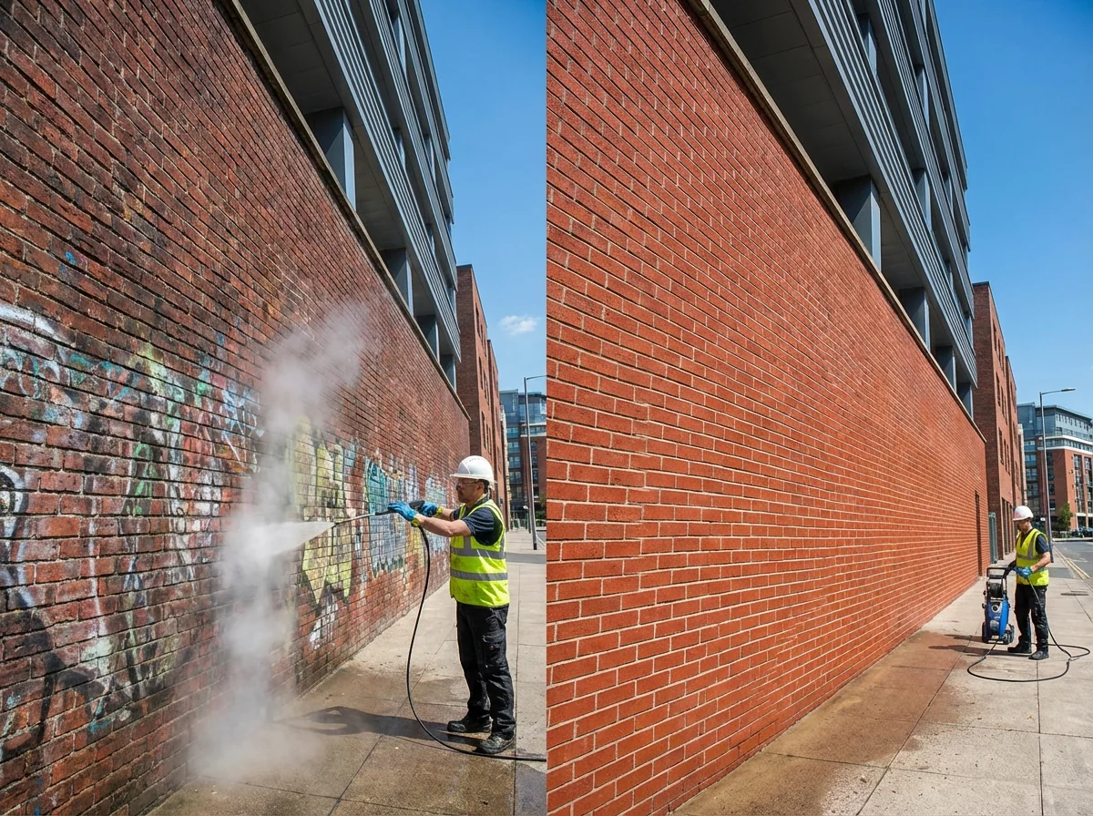 Résultat avant/après hydro-gommage