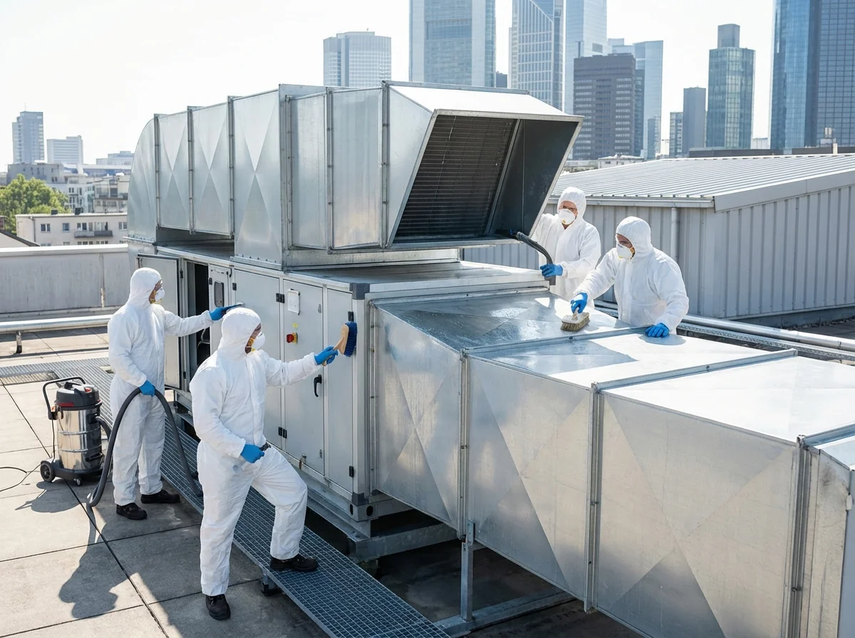 Intervention sur centrale de traitement d'air