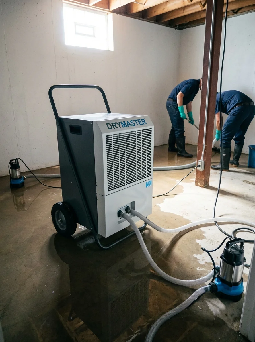 Assèchement technique après inondation