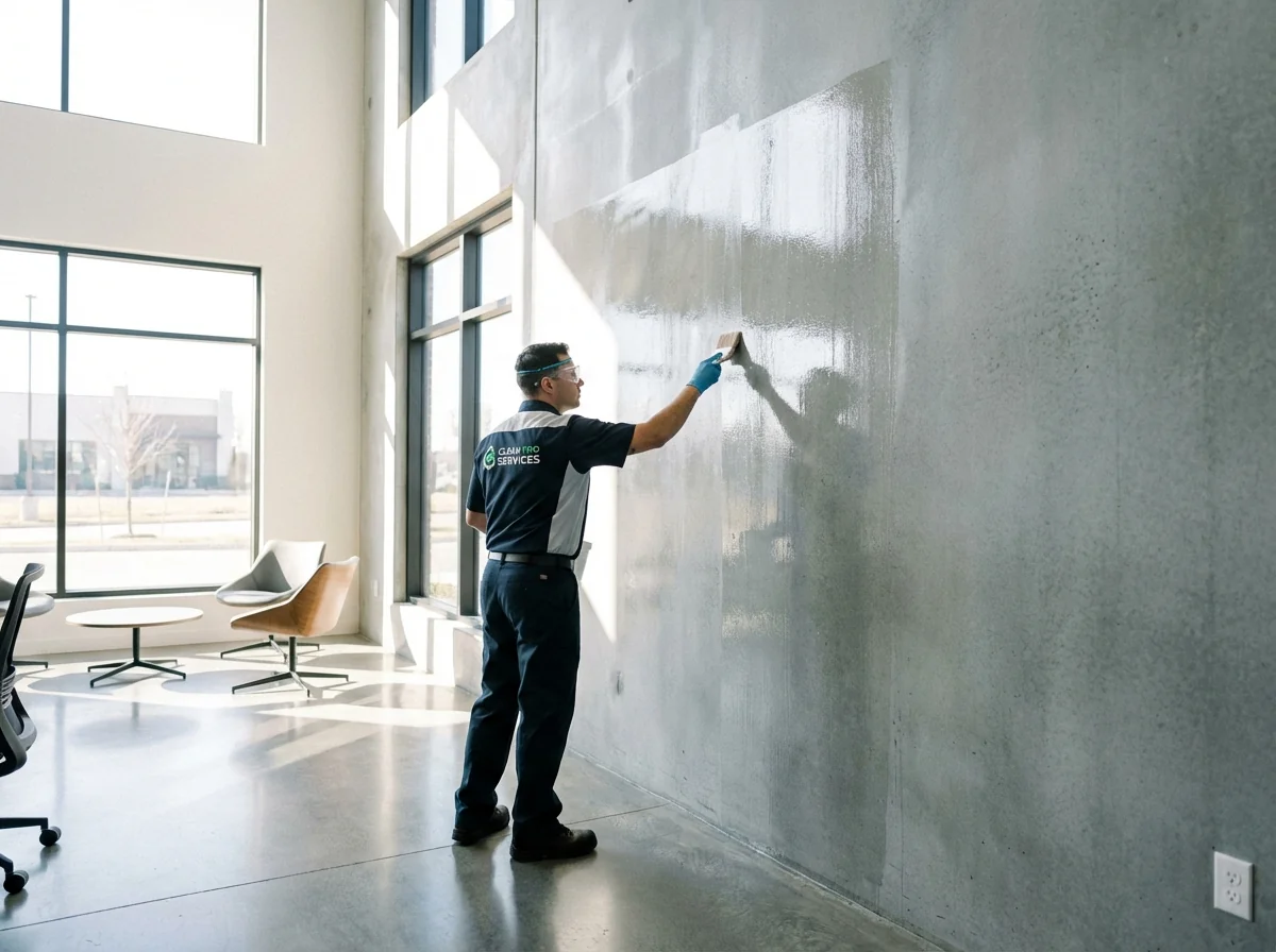 Application vernis anti-graffiti